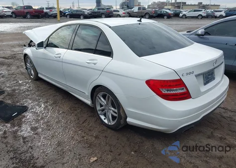 2013 Mercedes-Benz C 300 Sport 4Matic from USA, damaged, VIN WDDGF8AB7DR246837